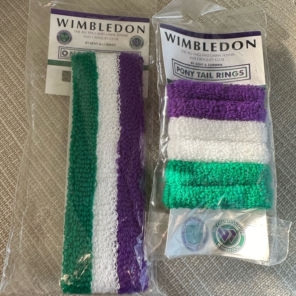 Wimbledon Headband and Ponytail Rings